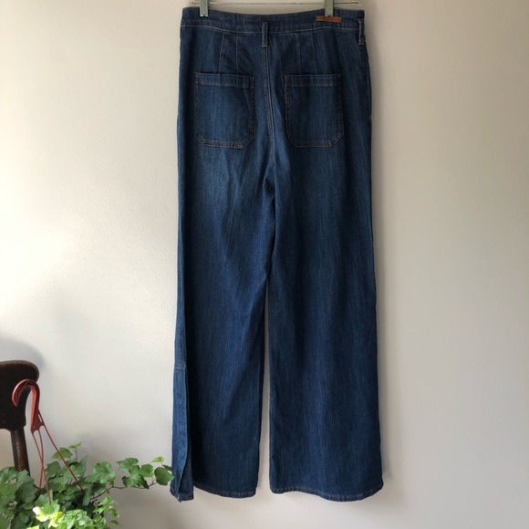 Pilcro and the Letterpress Wide Leg Flare Jeans - Picture 2 of 7